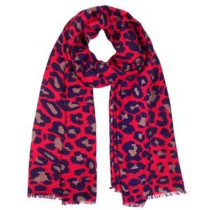 Scarvesme Leopard Pattern Print Oblong Loop Scarf
